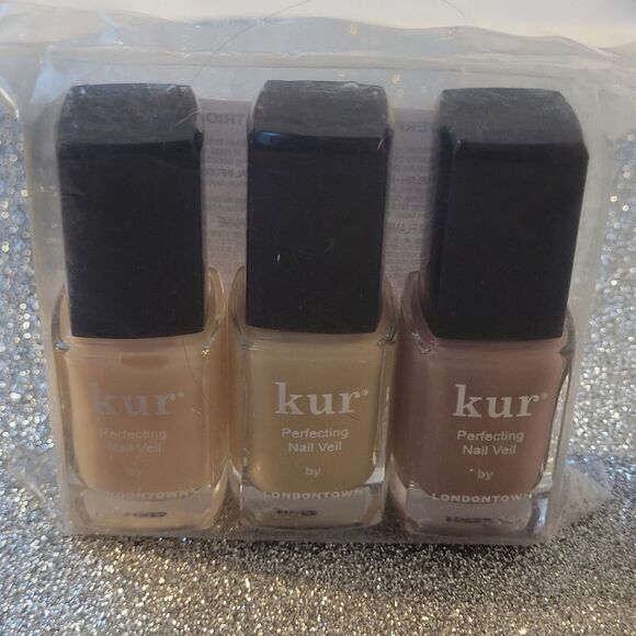 Londontown Kur Set of 3 Perfecting Nail Veil Trio Neutrals 1-2-3 New Sealed - Picture 5 of 13